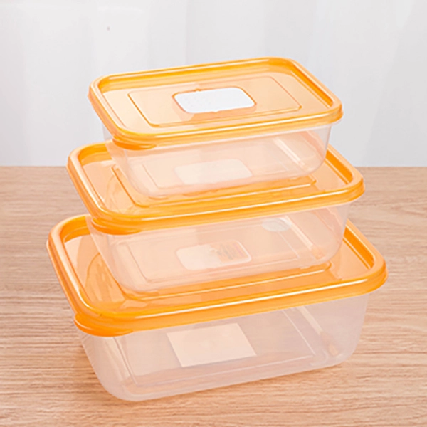 3Pcs/Set plastic Food Container meals Grade Plastic Fresh-Keeping Box 1