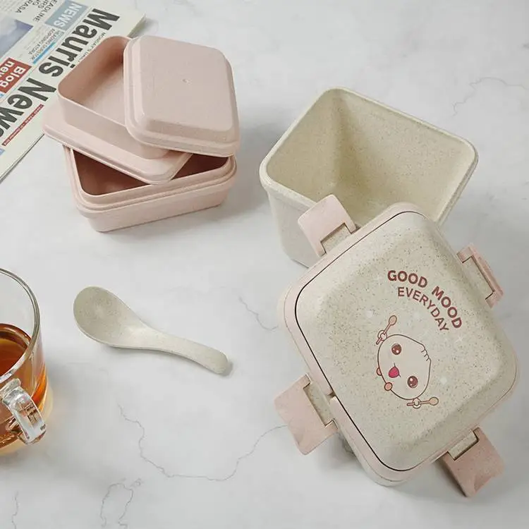 WHEAT STRAW MULTI-LAYER LUNCH BOX ECO-FRIENDLY BENTO CONTAINER 1
