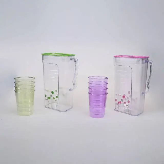 Beautiful Plastic Jug 2.2L with 4 Cups Water Pot Kettle 1