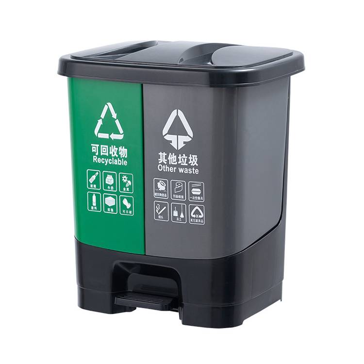 Kitchen Plastic Double Classifies Dustbin 16L, 20L, 30L, 40L ,60L 3