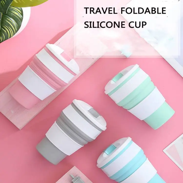 350ml Foldable Direct Drinking PP Material Plastic Sport Water Cup 1