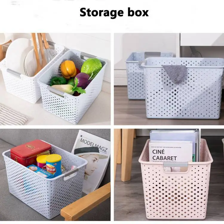 Simple Style Plastic Hollow Storage Basket 1