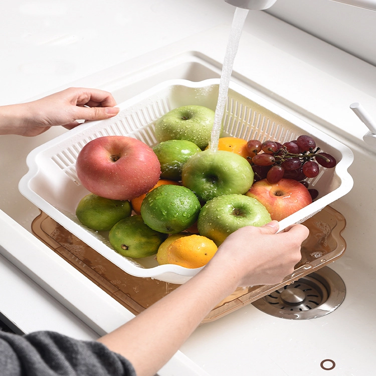 Plastic Multifunctional Drain Basket Dustproof Cupboard 1
