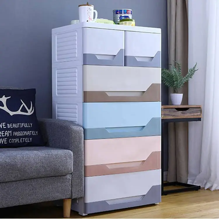 5-layer Drawer Storage Cabinet with Five Colors 1