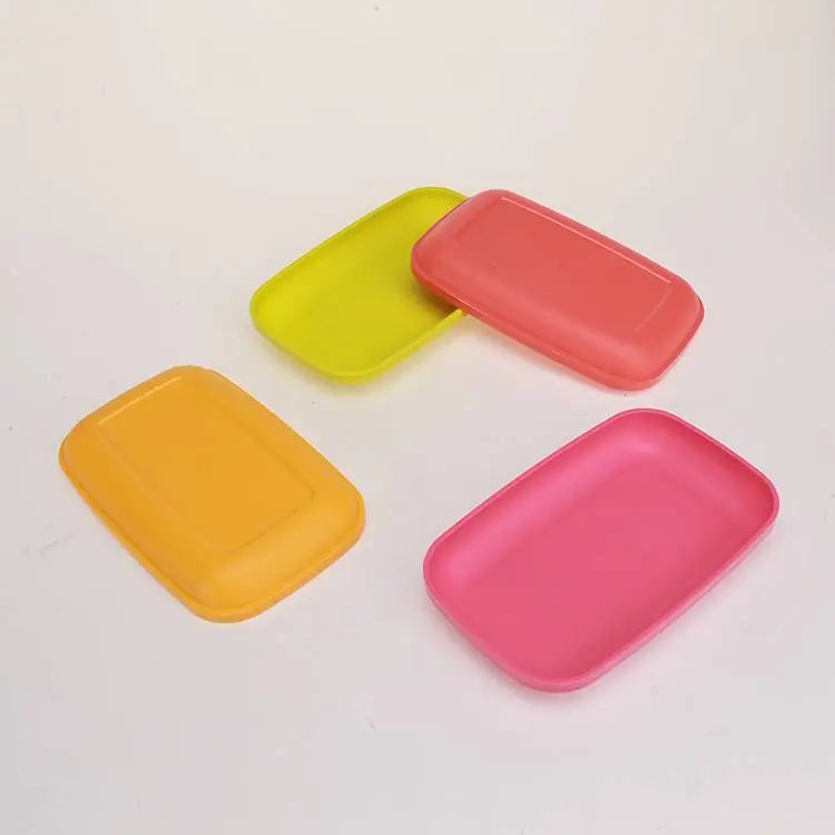 Four-piece Color Plate for Snacks, Fruits or Dishes 1