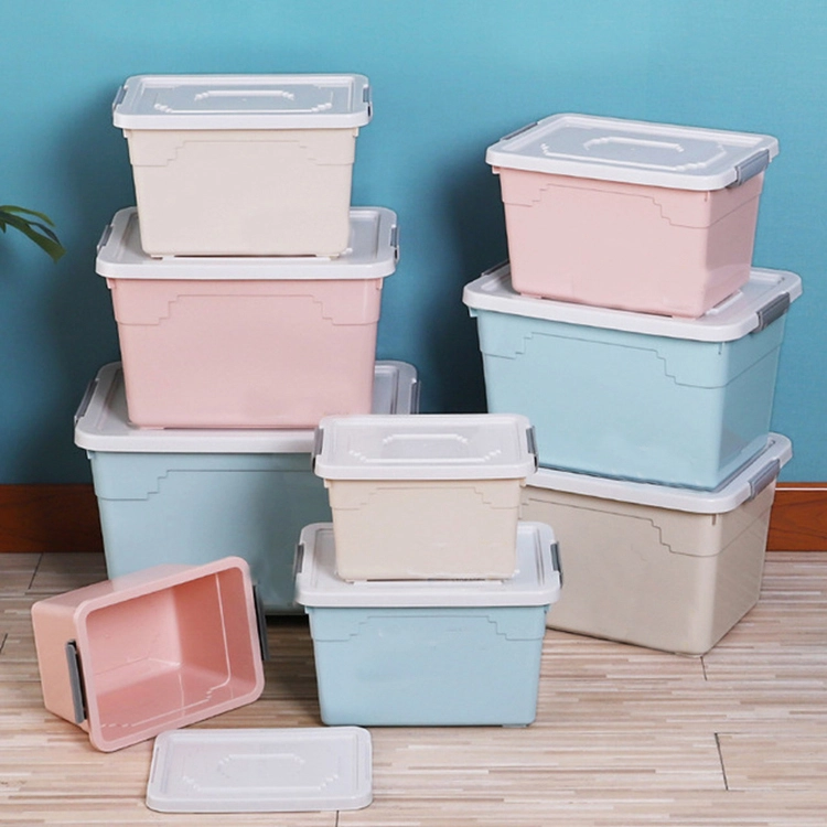 Storage Container with Wheel Has Five Sizes Plastic Storage Box 1