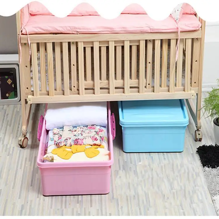 55L STORAGE CONTAINER WITH 6 WHEELS STORAGE BOX 1