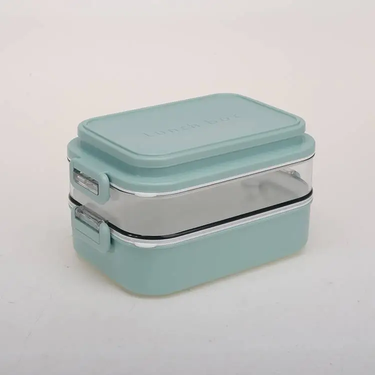 Single Layer Double Layers Plastic Stainless Steel Lunch Box 1