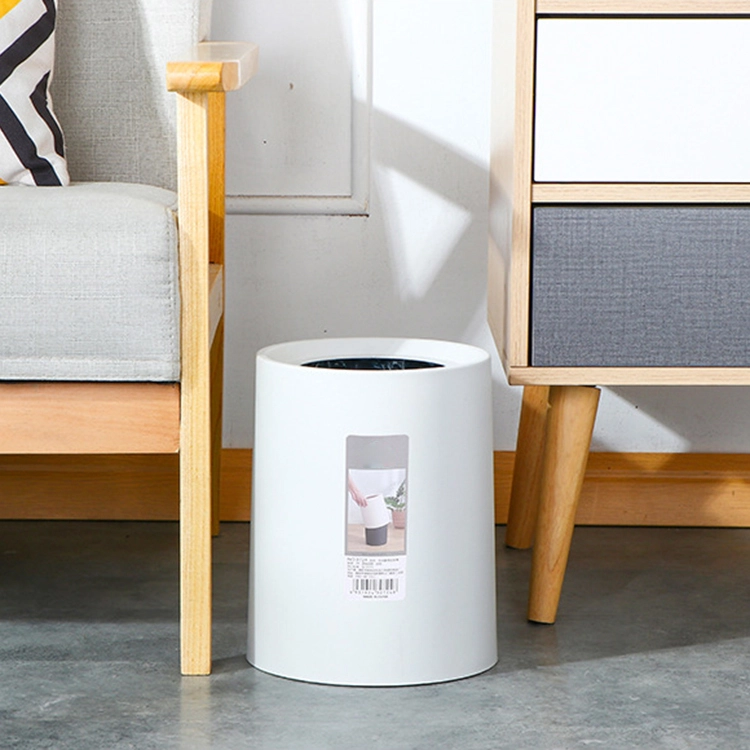 Plastic Trash Can with Double Bucket Design Waste Bin 1