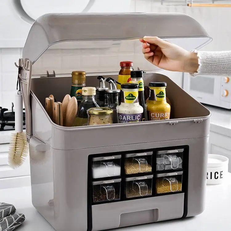 Efficient Kitchen Organization with Versatile Spice & Seasoning Storage Rack 1