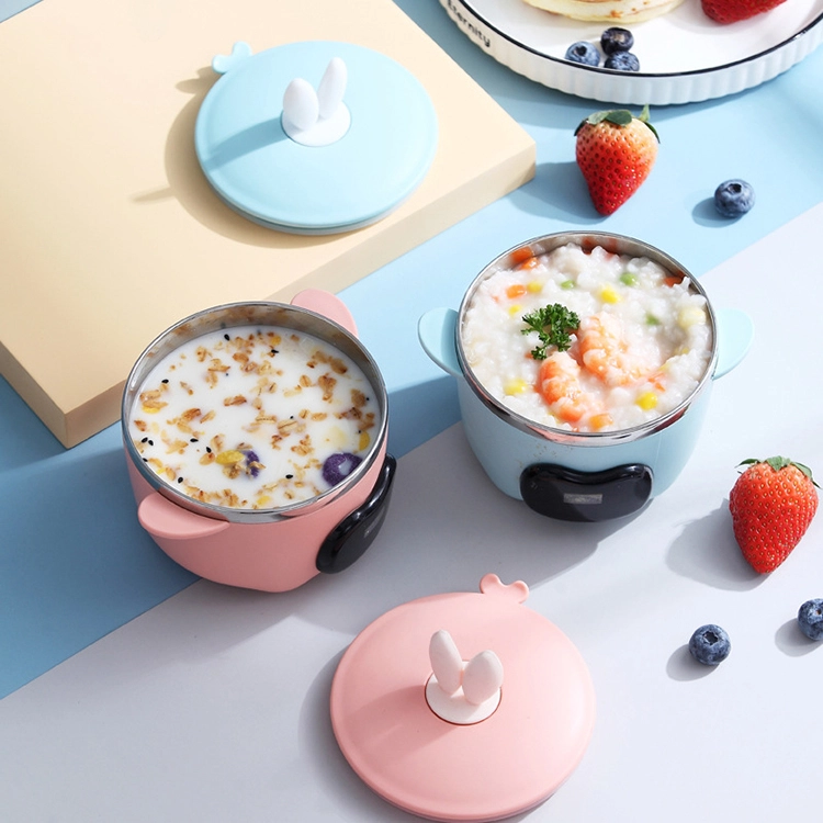 Wholesale 316#Stainless Steel Bowl with Temperature Display for Children 1