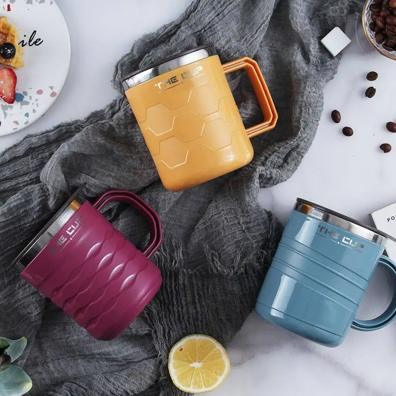 Three Color Options, Large Capacity Stainless Steel Insulated Mug 1