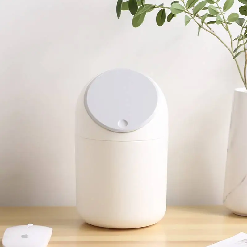 Desktop Small Trash Bin, Minimalist Style Pop-Up Trash Can 1