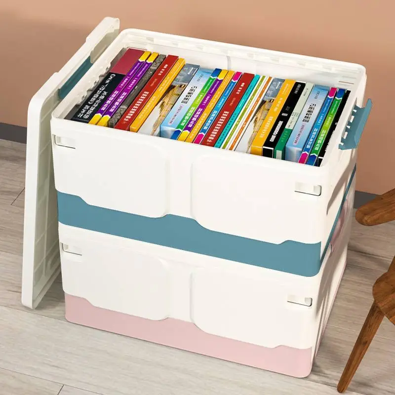 Foldable Storage Box, Large Book and Stationery Storage Box 1