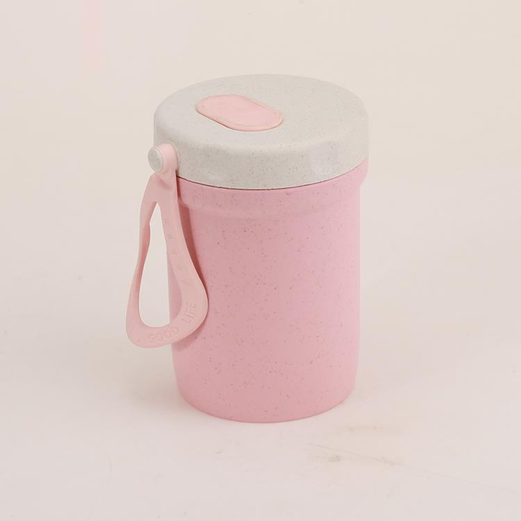 High Quality Wheat Straw Soup Cup With Spoon 5
