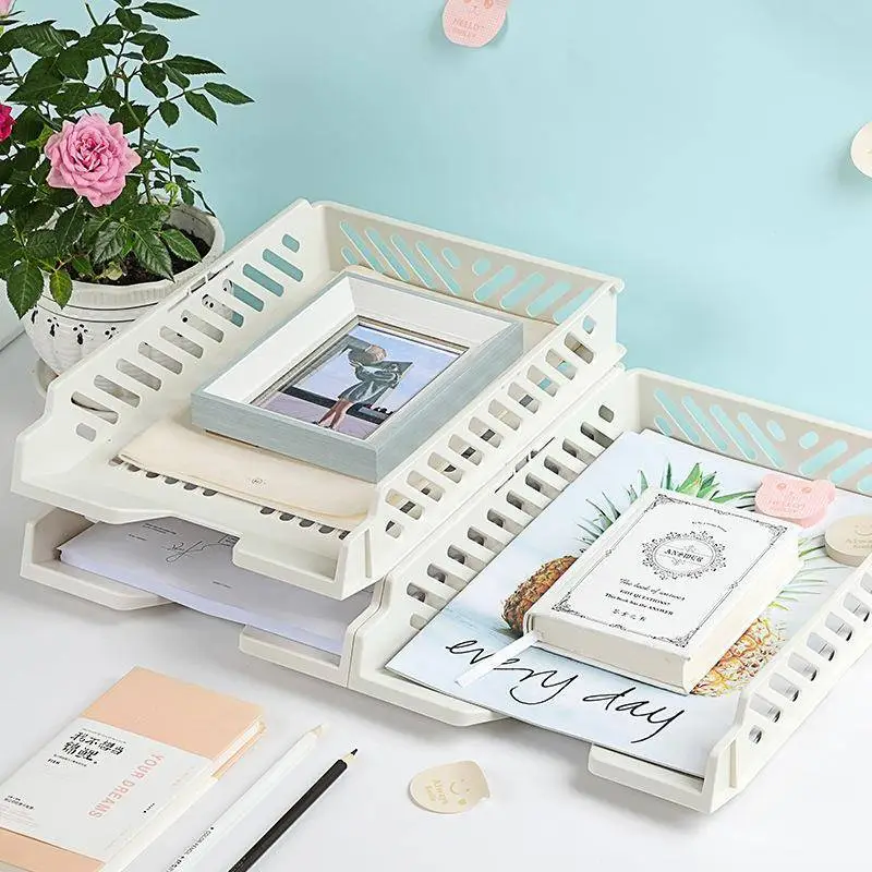 Plastic File Rack, File Storage Basket 1