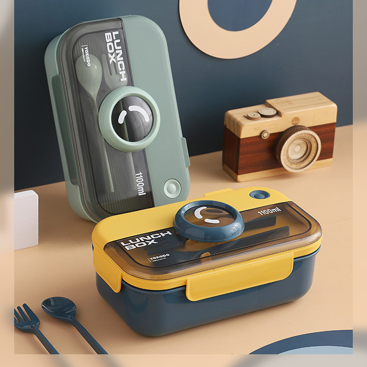 Morandi Japanese Student Lunch Box, New Camera Shaped Bento Box 2