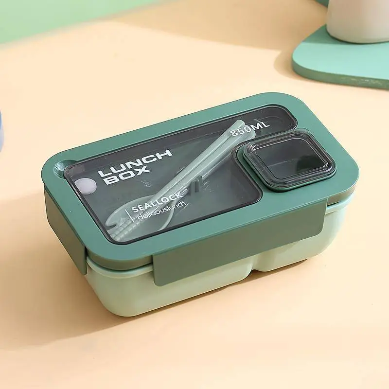 Best Quality Light Lunch Box (Rectangular With Spoon And Chopsticks) 1