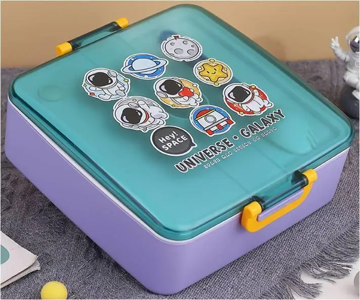 Top Quality Astronaut Square Compartment Lunch Box 1