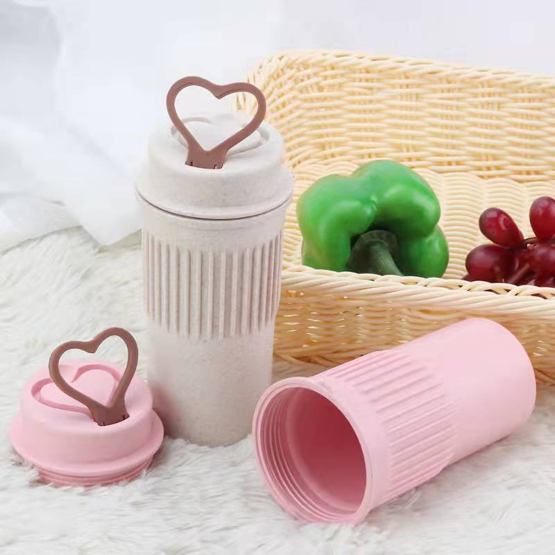 Morandi Water Bottle with Love Handle 1