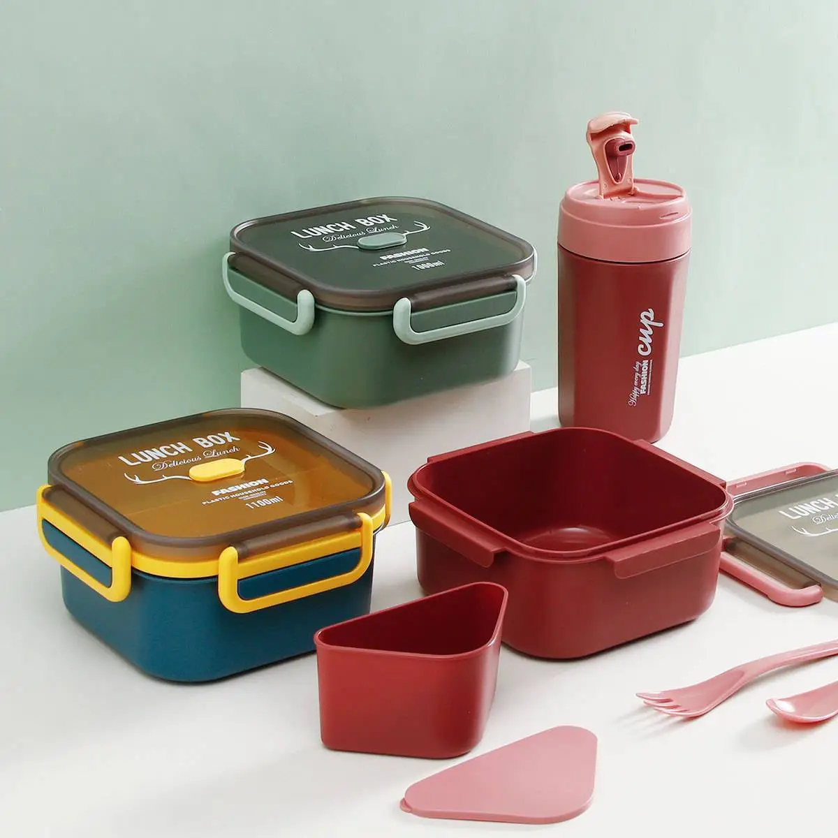 Carefully Designed Nordic Light Luxury Style Square Lunch Box 1