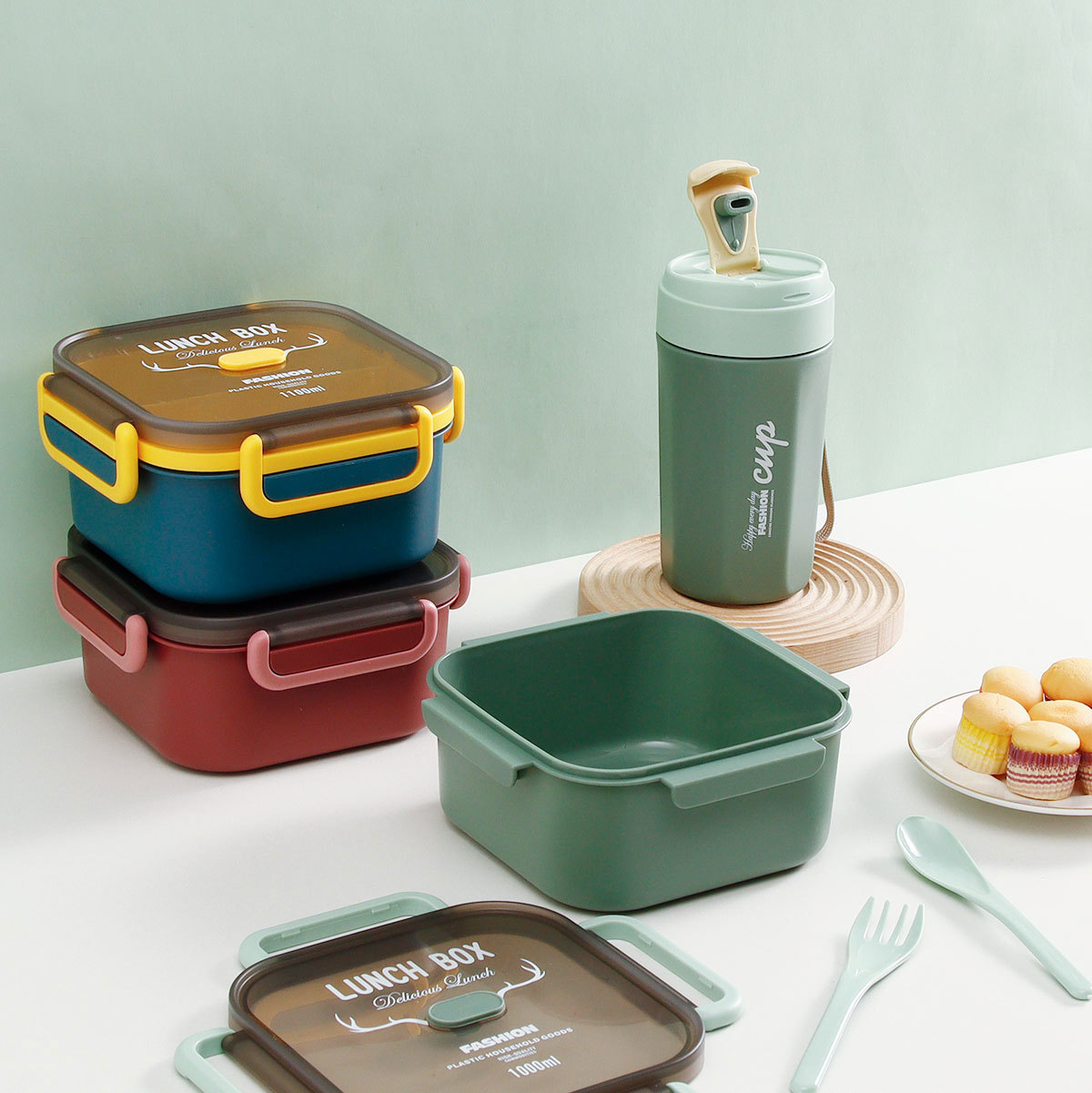 Carefully Designed Nordic Light Luxury Style Square Lunch Box 2