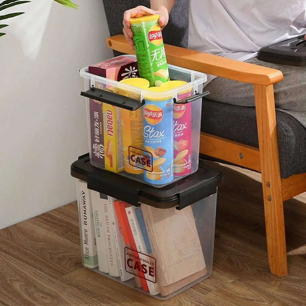 Multiple Sizes of Transparent Sealed Storage Boxes 1