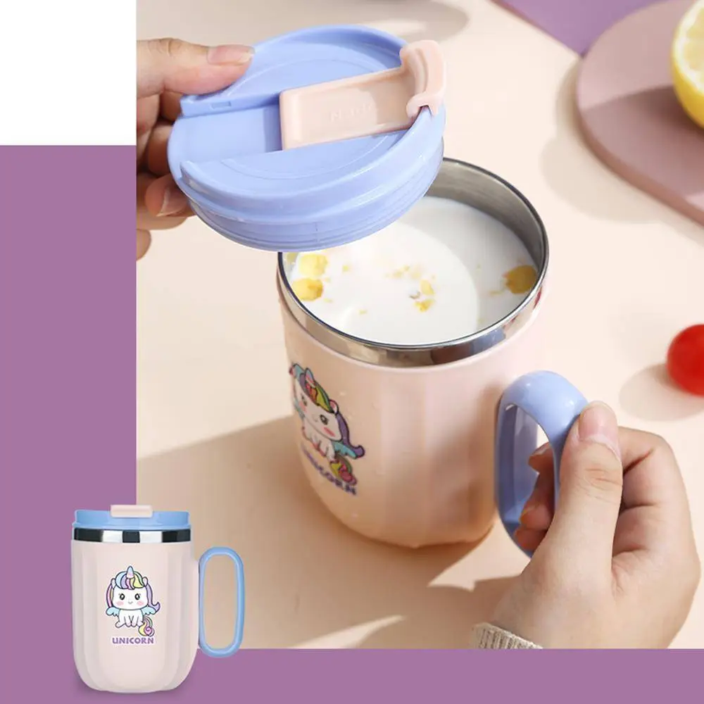 Colorful Water Cups with Three Animal Patterns and Color Schemes, New Cartoon Children's Water Cup 1