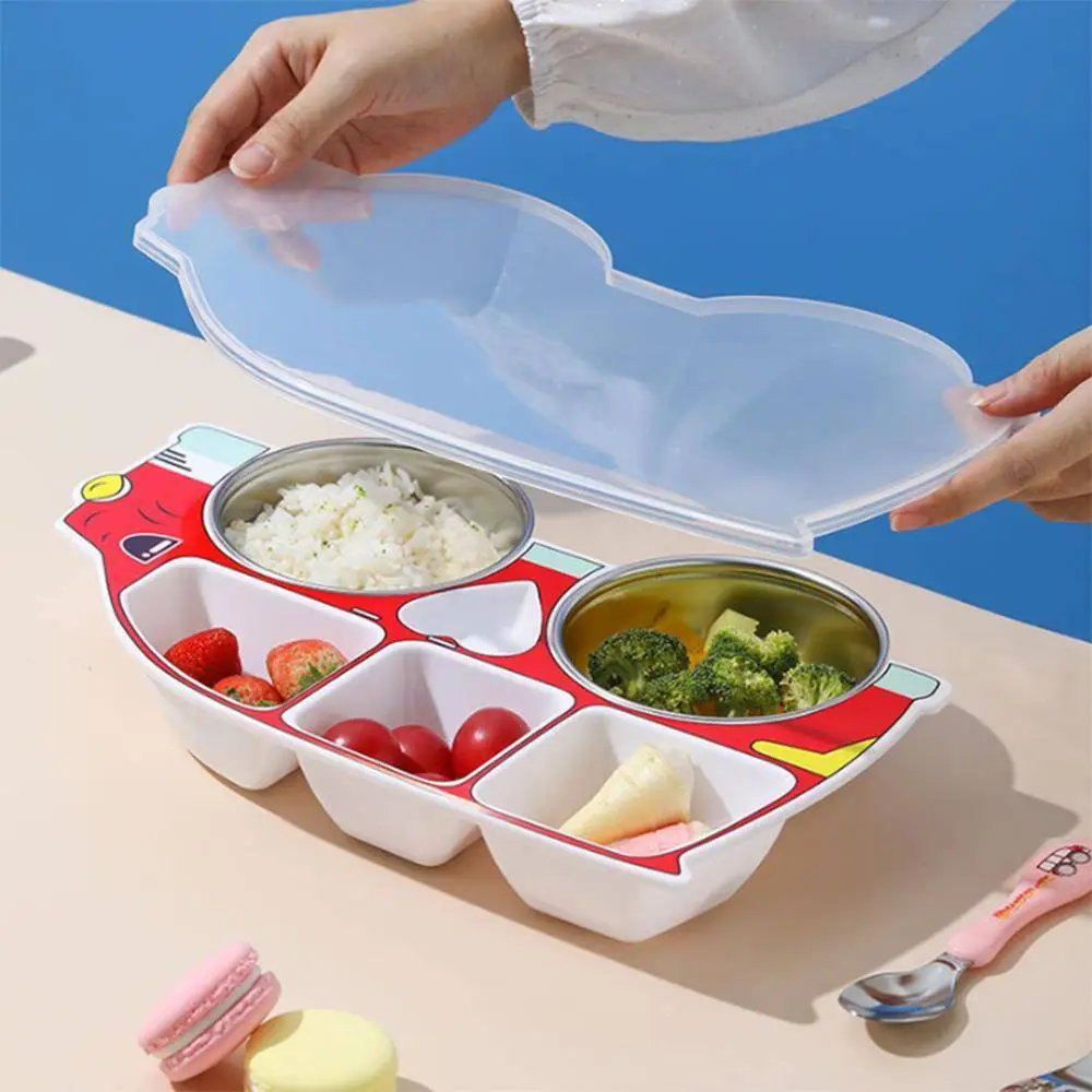 Children's Favourite Bento Box, Cute Car-shaped Plate 1