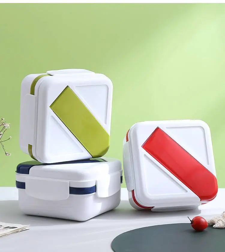 Stylish and Simple Double-Decker Lunch Box 1