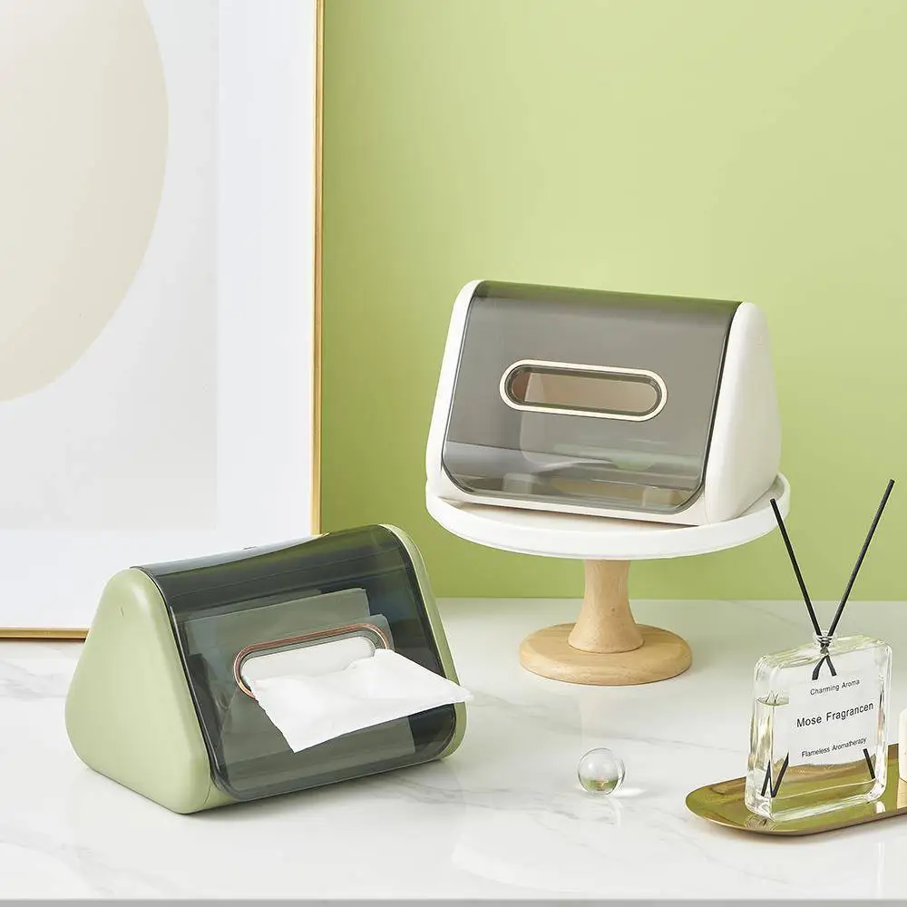 Fresh Color, Unique Design, Multi-functional Desktop Tissue Box 1