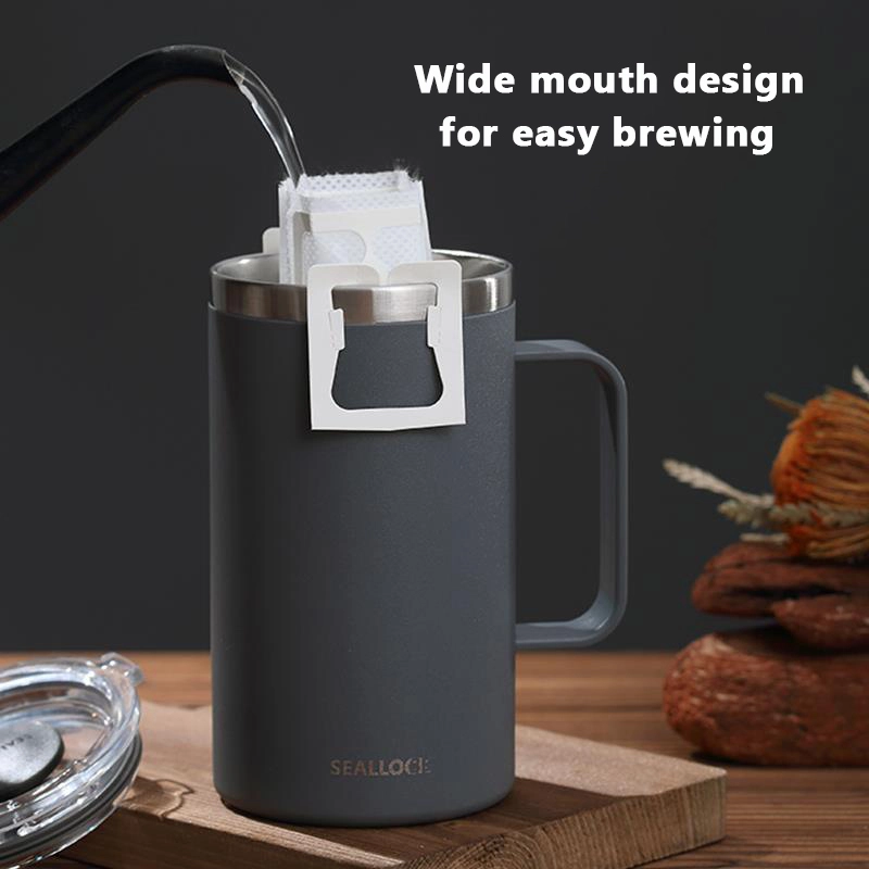 Three Unique Bottle Caps, Three Ways to Drink, Stylish 650ml Mug, 1