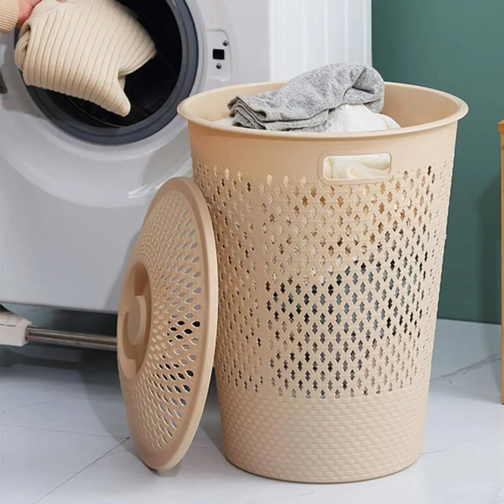 Bathroom Dedicated Clothes Storage Basket, Circular Dirty Clothes Basket 1
