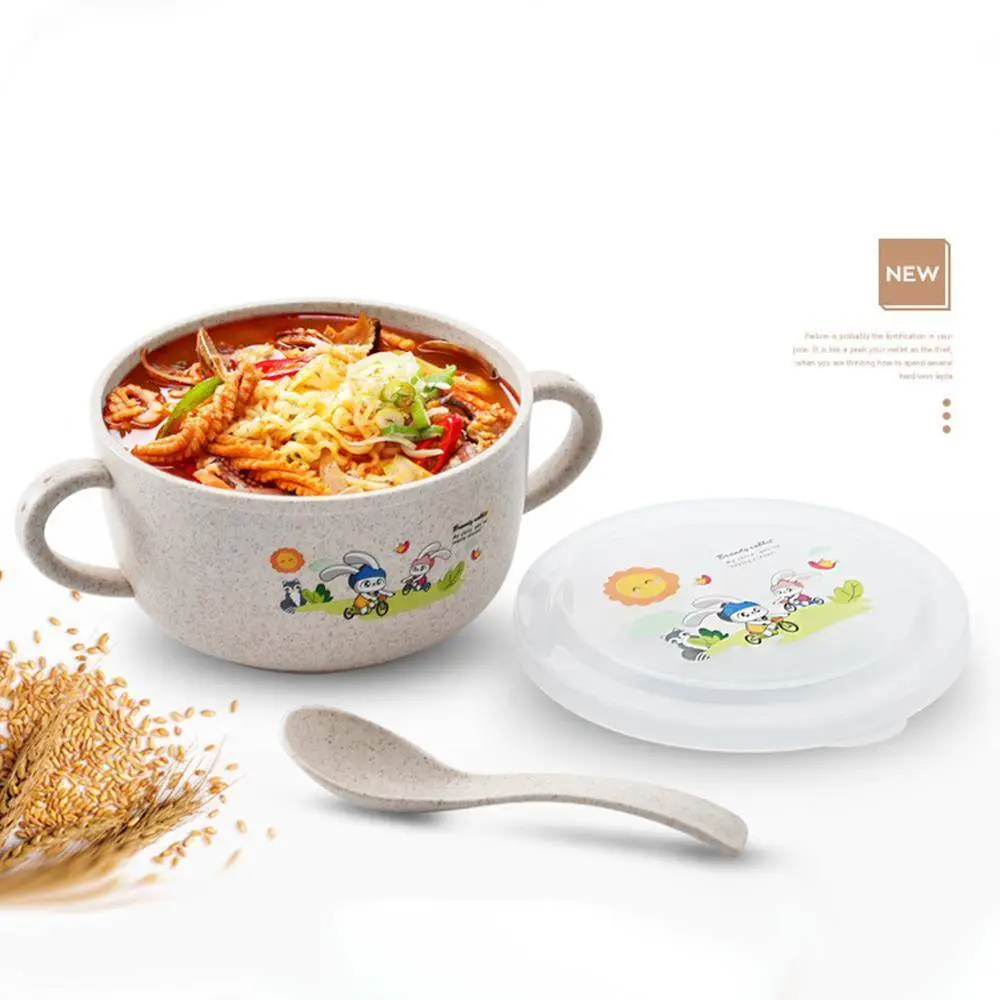 Cartoon Double-Eared Food Bowl, Utensils Designed Especially for Baby 1