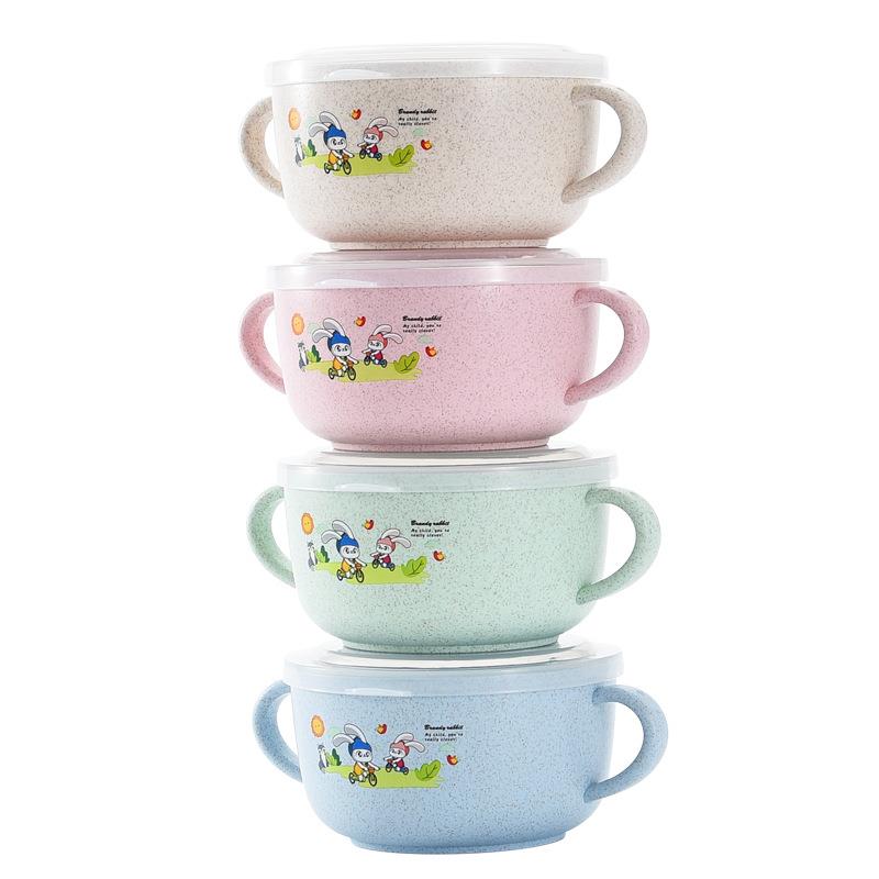 Cartoon Double-Eared Food Bowl, Utensils Designed Especially for Baby 2