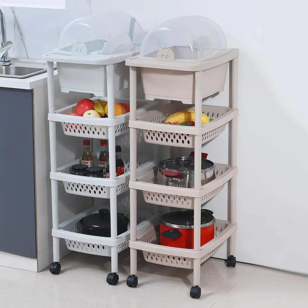 Mobile Baby Supplies Storage Rack, Multifunctional Kitchen Storage Rack 1