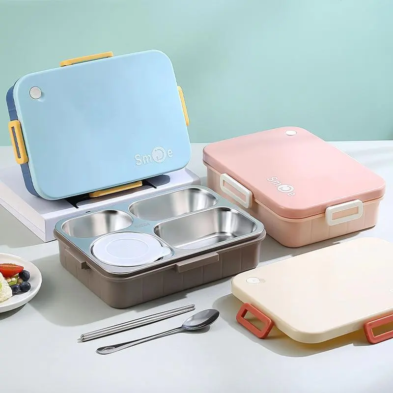INS Style Convenient Stainless Steel Lunch Box for Office Workers 1