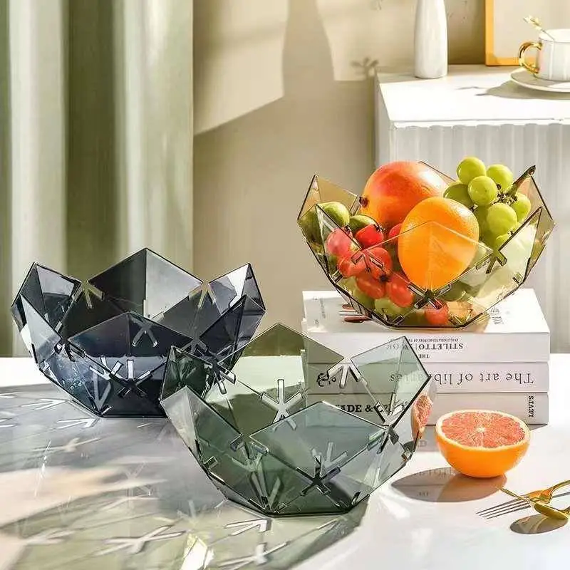 PET Transparent Polygonal Fruit Tray 1
