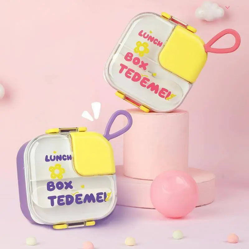 Children's Takeaway Plastic Lunch Box (with Spoon and Scissors) 1