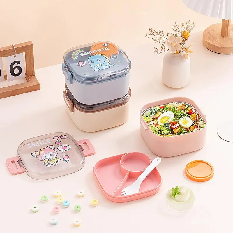 Square Salad Lunch Box, Student Specific Portable Lunch Box 1