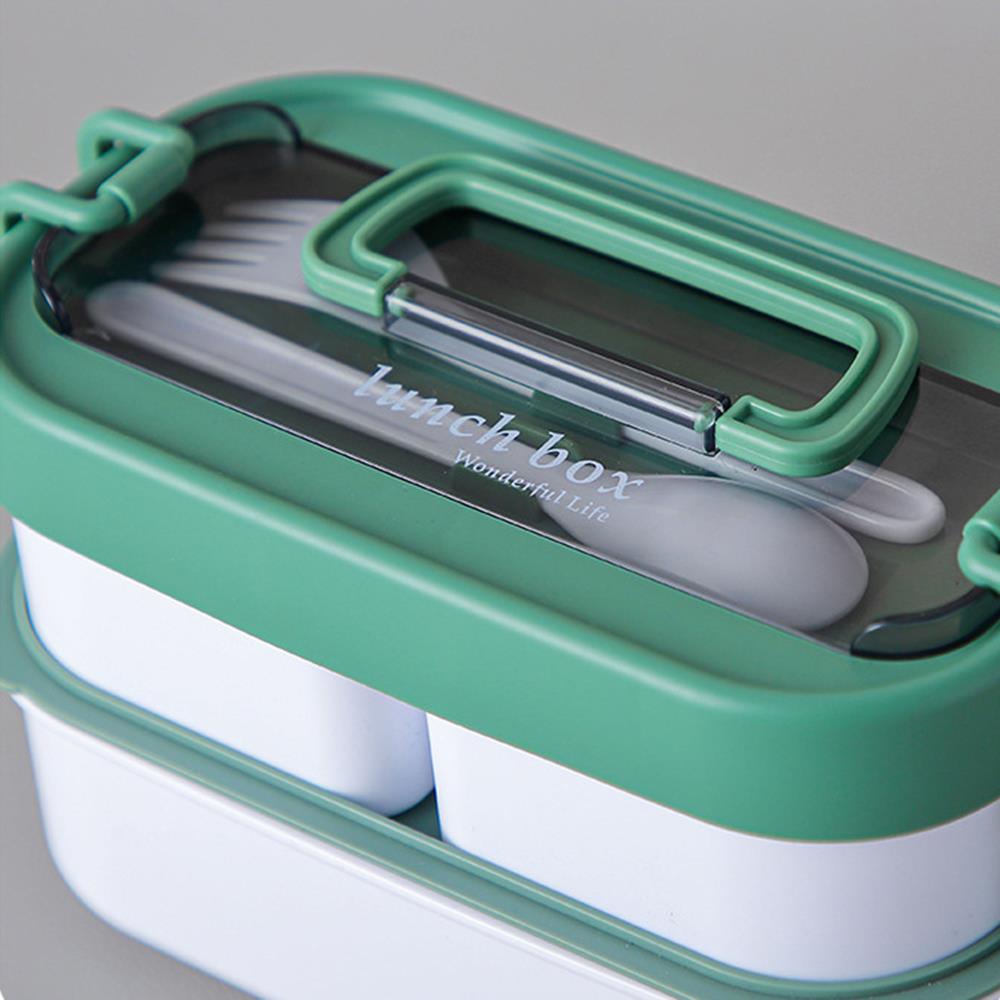 Double Layered Japanese and Korean Style Plastic Lunch Box 3