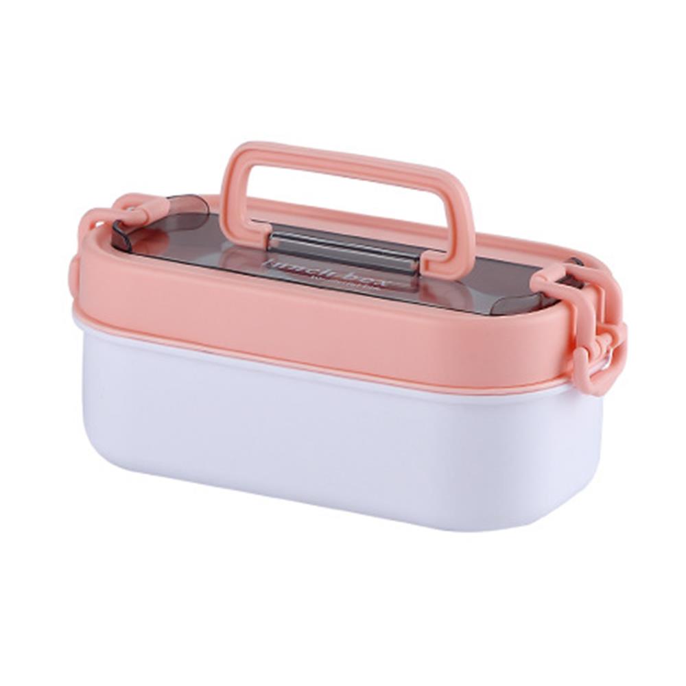 Double Layered Japanese and Korean Style Plastic Lunch Box 7