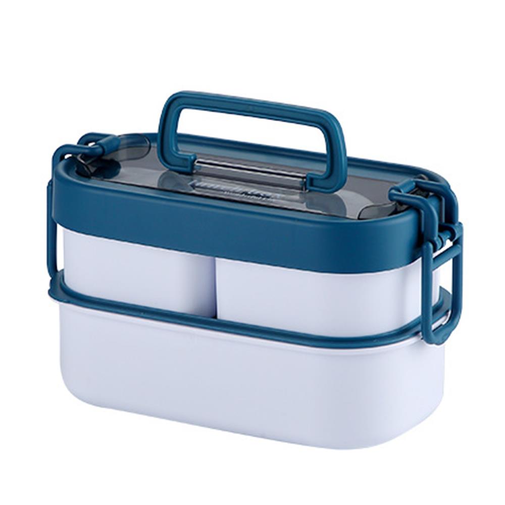 Double Layered Japanese and Korean Style Plastic Lunch Box 9