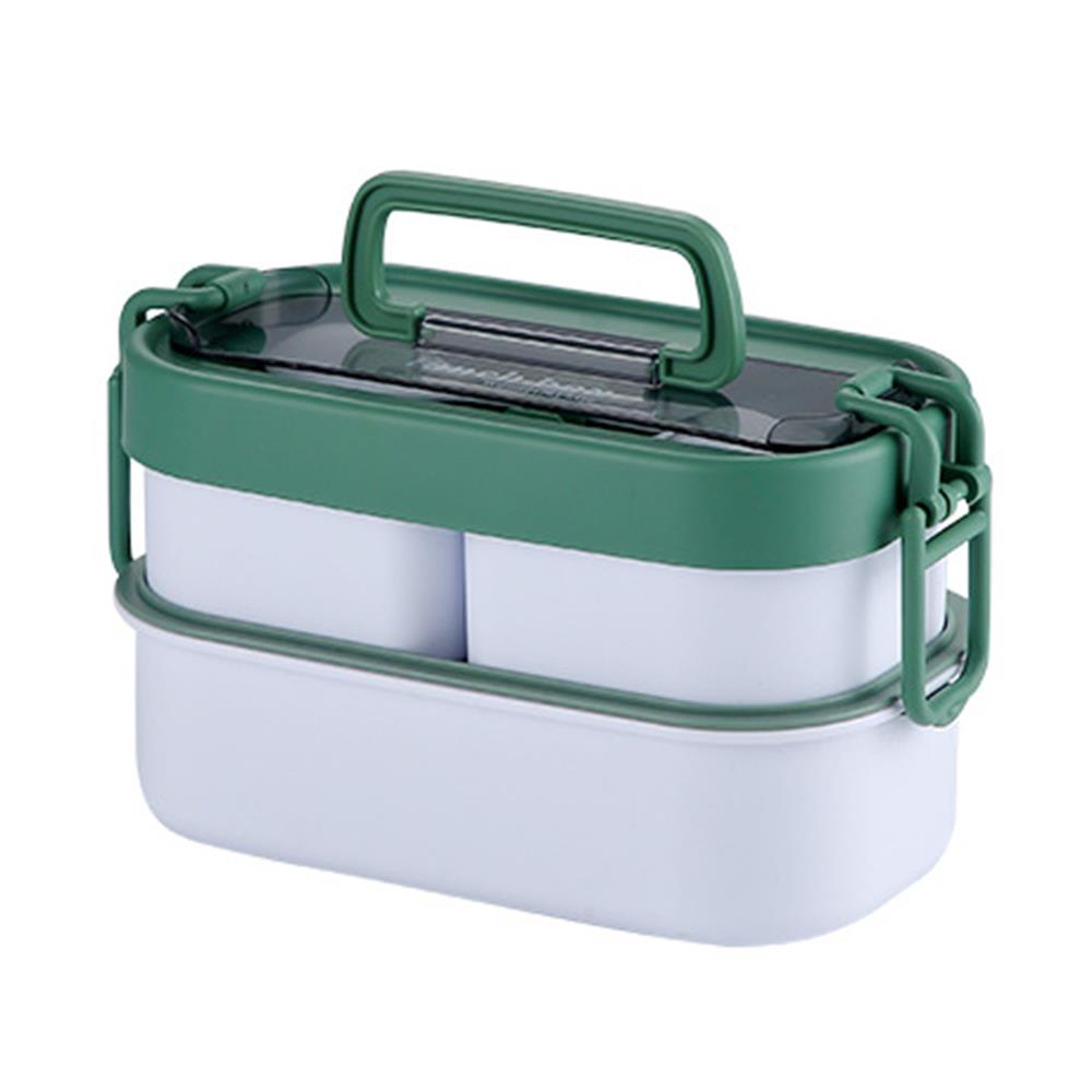 Double Layered Japanese and Korean Style Plastic Lunch Box 11