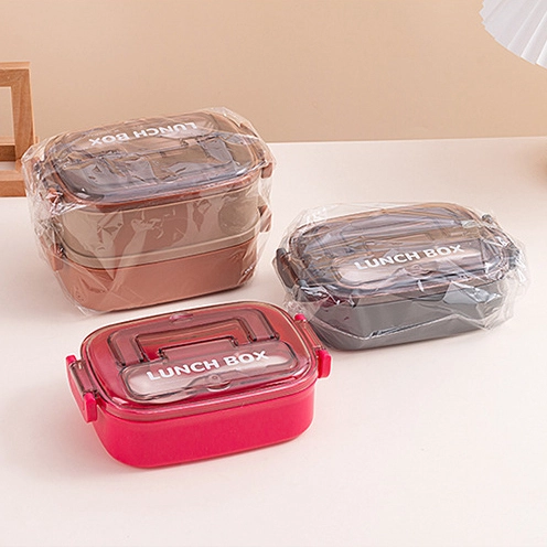 Single and Double Layered Lunch Boxes for Office Workers 1