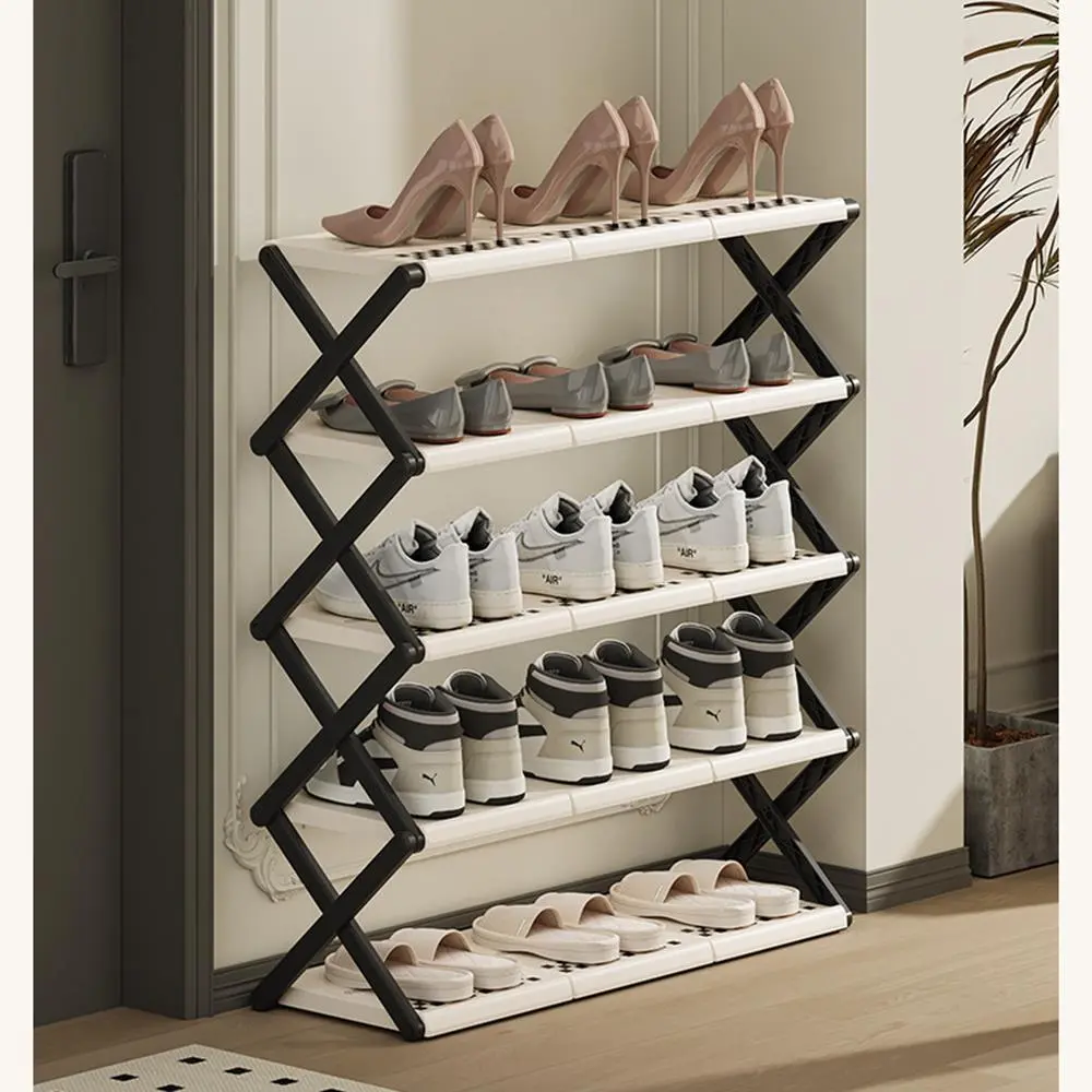 Cream Style Multi-layer Shoe Rack, Storage Rack 1