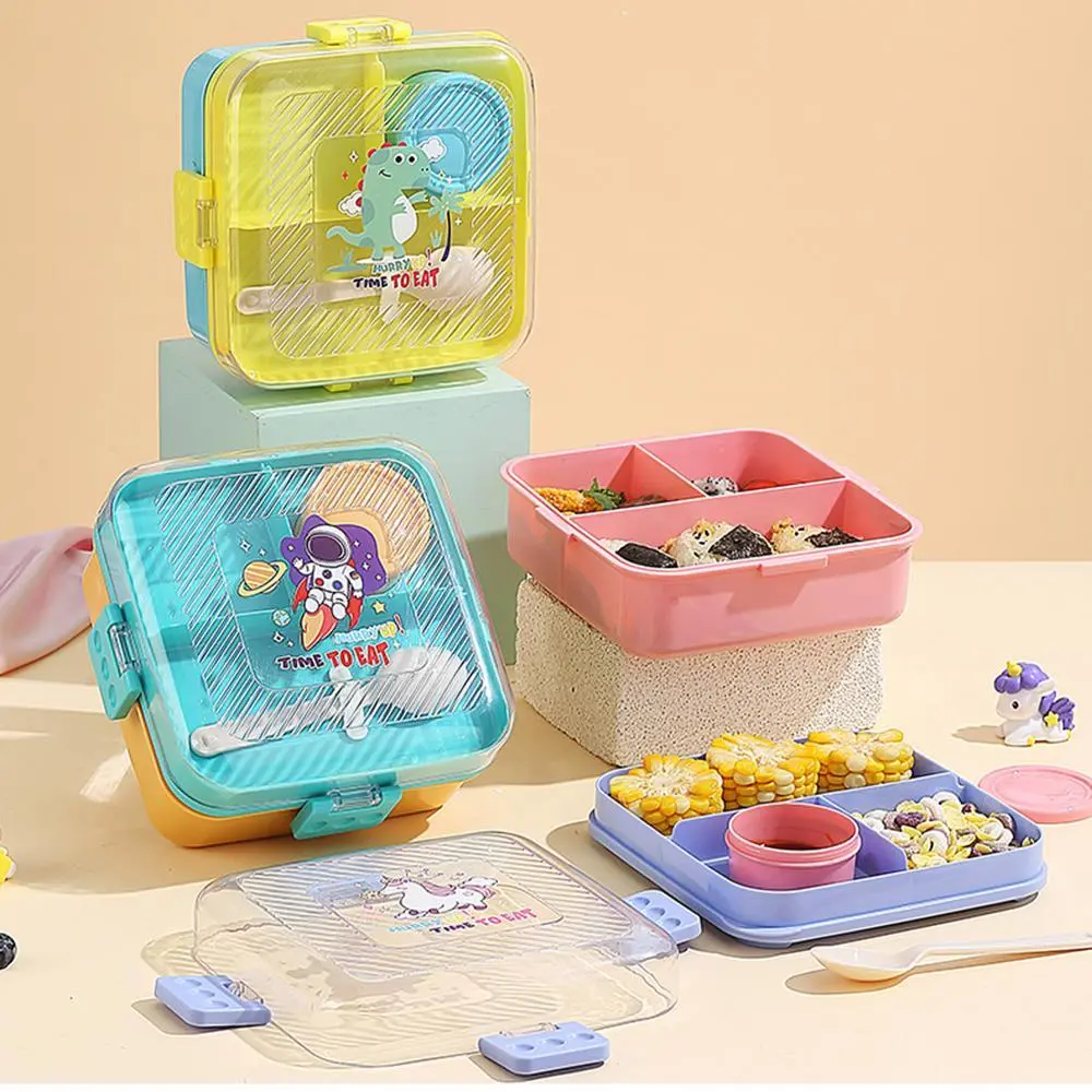 Cartoon Animal Style Bento Box, Stainless Steel Portable Lunch Box 1