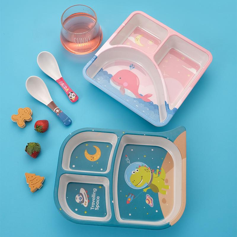 Bamboo Fiber Square Covered Lunch Box 1