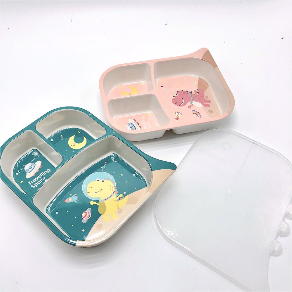 Bamboo Fiber Square Covered Lunch Box 5