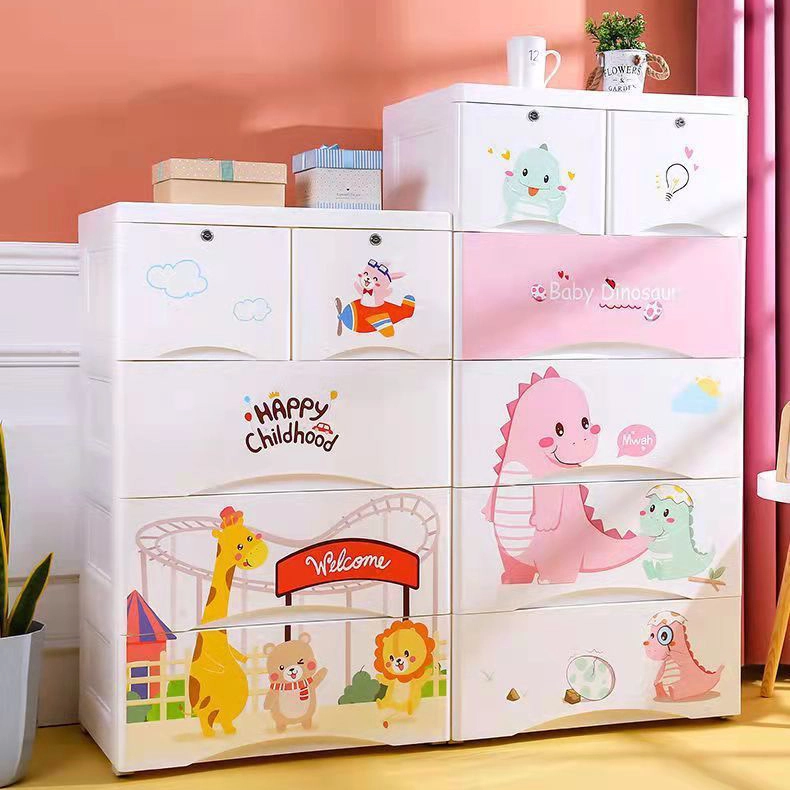 Large Capacity Dinosaur Baby Multi-layer Drawer Cabinet 1